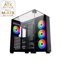 XIGMATEK AQUA V ARGB Mid Tower Case Black